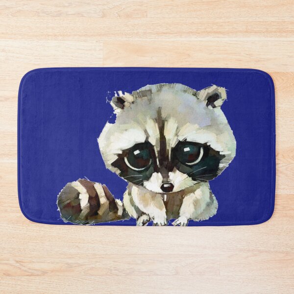Item preview, baby raccoon, Raccoon Cat Dog Watercolor painting Drawing, Hand-painted cartoon raccoon  designed and sold by Halalolo.
