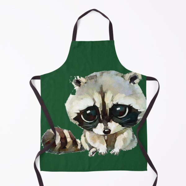 Item preview, baby raccoon, Raccoon Cat Dog Watercolor painting Drawing, Hand-painted cartoon raccoon designed and sold by Halalolo.