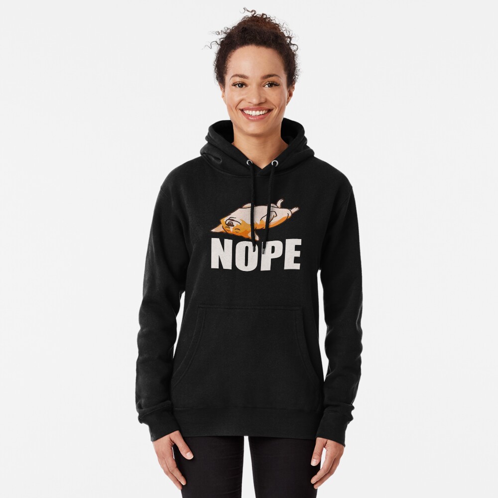 Corgi Nope Pullover Hoodie
