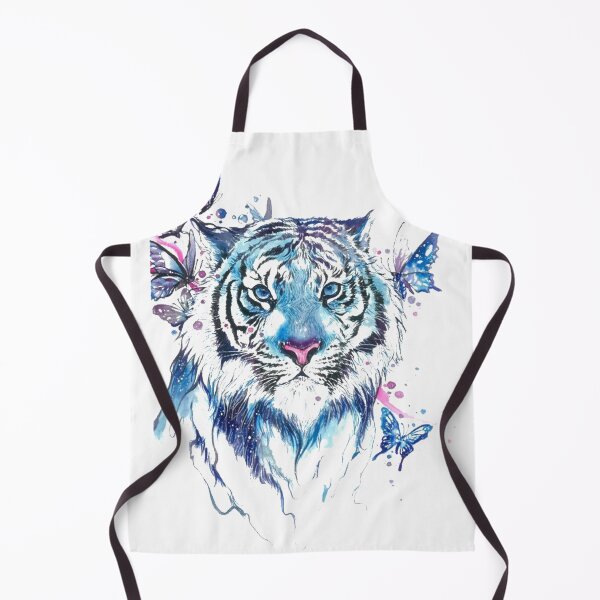 Item preview, white tiger portrait, Tiger Butterfly Abziehtattoo Flash, Drawing Tiger designed and sold by Halalolo.