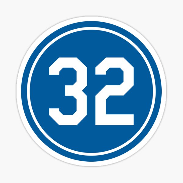 Elston Howard #32 Jersey Number Sticker for Sale by StickBall