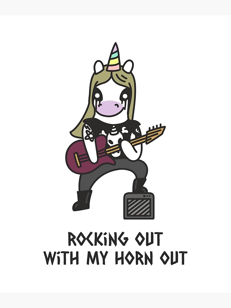 "Rocking out" Poster for Sale by DMZShirts Redbubble