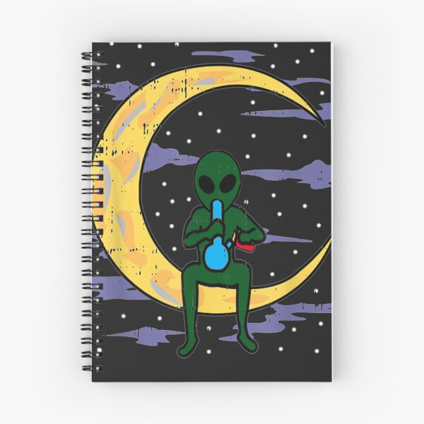 Item preview, Alien Smoking Bong High Moon Clouds Weed Gift designed and sold by harolhaw.