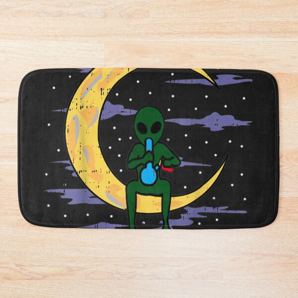 Item preview, Alien Smoking Bong High Moon Clouds Weed Gift designed and sold by harolhaw.