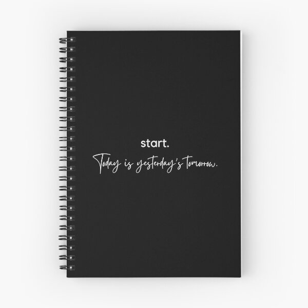 Item preview, Start - Today is Yesterday's Tomorrow (Dark) designed and sold by Winning Alopecia.