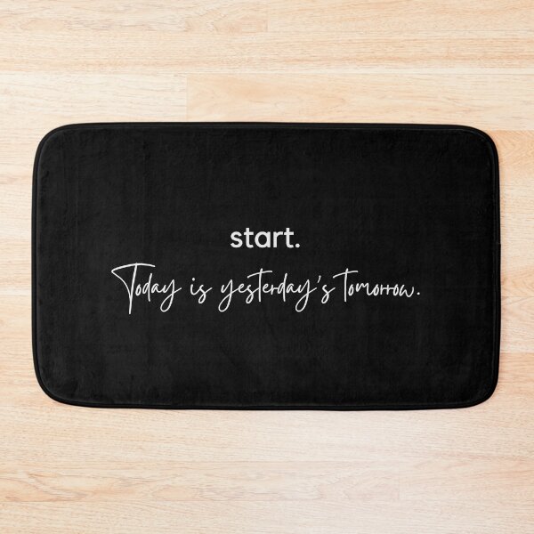 Item preview, Start - Today is Yesterday's Tomorrow (Dark) designed and sold by Winning Alopecia.