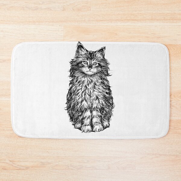 Item preview, black cat, Cat Kitten Drawing designed and sold by Halalolo.
