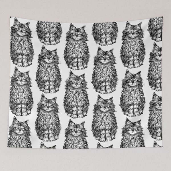Item preview, black cat, Cat Kitten Drawing designed and sold by Halalolo.