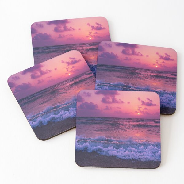 Item preview, Pink Sunset Ocean Waves designed and sold by newburyboutique.