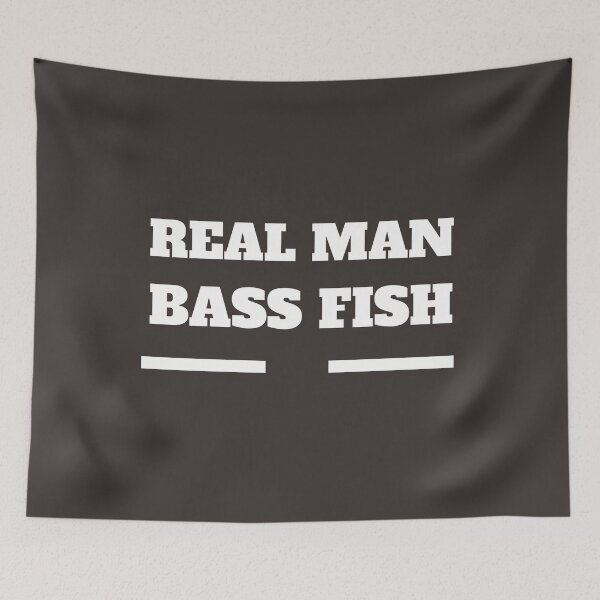 Item preview, Real Man Bass Fish designed and sold by vibrantyy.