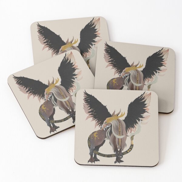 Item preview, Tribal patterned winged wolf designed and sold by sammsbr.