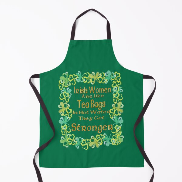 Item preview, Irish Women Are Strong Watercolor Shamrocks Gold Ireland designed and sold by funnytshirtemp.