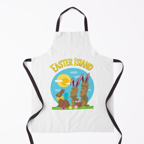 Item preview, Easter Island Happy Easter Bunny Eggs Funny Moai, pun, meme designed and sold by funnytshirtemp.