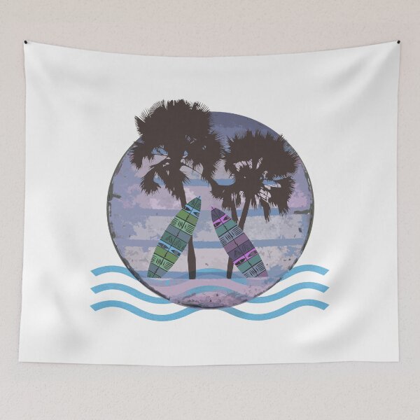 Item preview, Palm trees with surfboards designed and sold by Againstallodds.