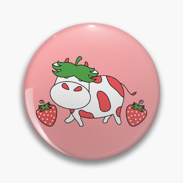 Item preview, Cute Strawberry Cow designed and sold by Lulupainting.