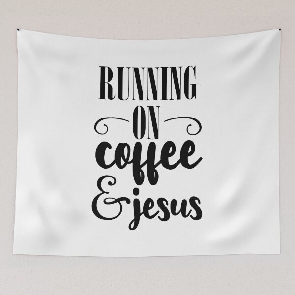 Item preview, Running on coffee and jesus designed and sold by shirtart shop.