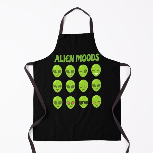 Item preview, Alien Moods Emojis Emoticons Little Green Space men designed and sold by funnytshirtemp.