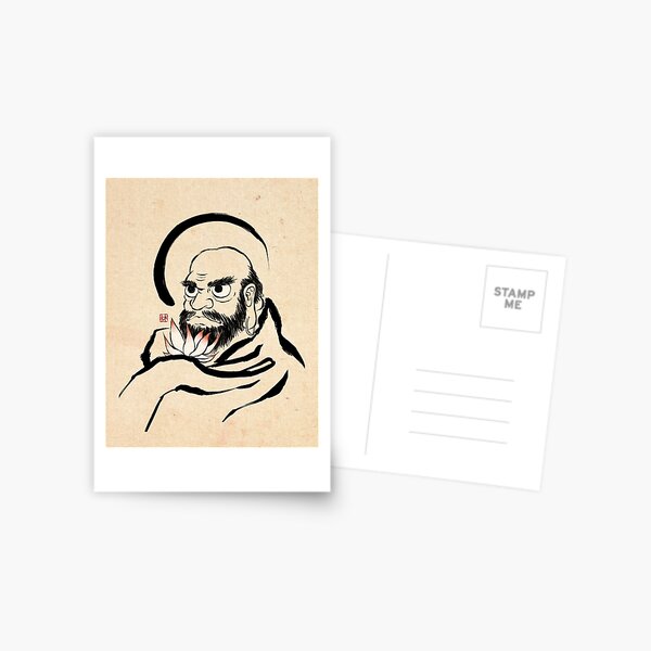 Item preview, Minhwa: Bodhidharma D Type (Korean traditional/folk art) designed and sold by QamarART Paintings.