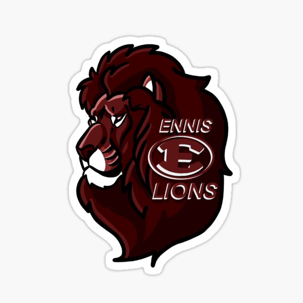 "Ennis Lions" Sticker for Sale by braedenart Redbubble