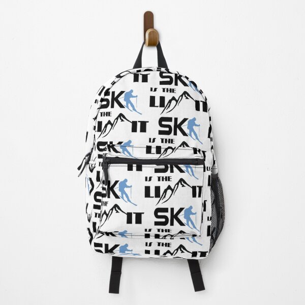 Item preview, Ski Is The Limit, With Skiing Silhouette And Mountain designed and sold by 4AllTimes.