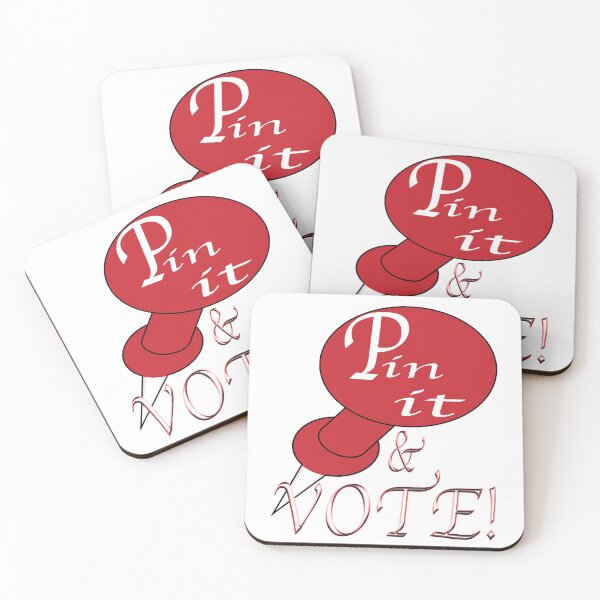 Item preview, “Pin it & Vote!” Wacky & Fun Voter Apparel designed and sold by Joanenices.