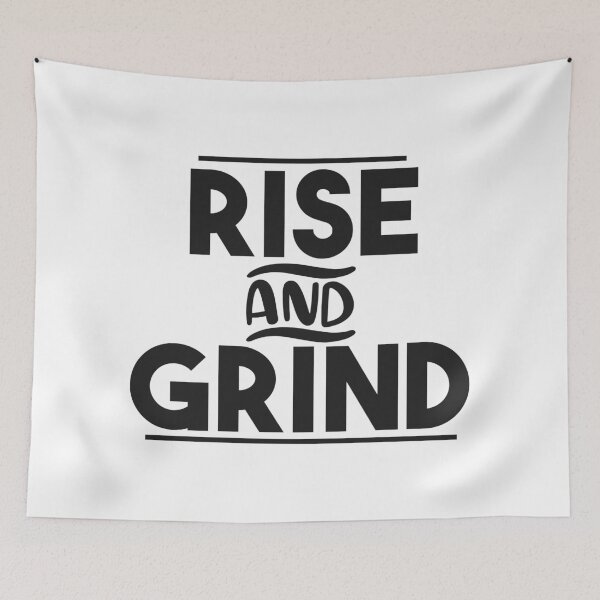 Artikelvorschau, Rise and Grind entworfen und verkauft von shirtart shop.