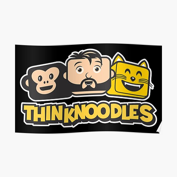 Thinknoodles Posters Redbubble - thinknoodles roblox jailbreak