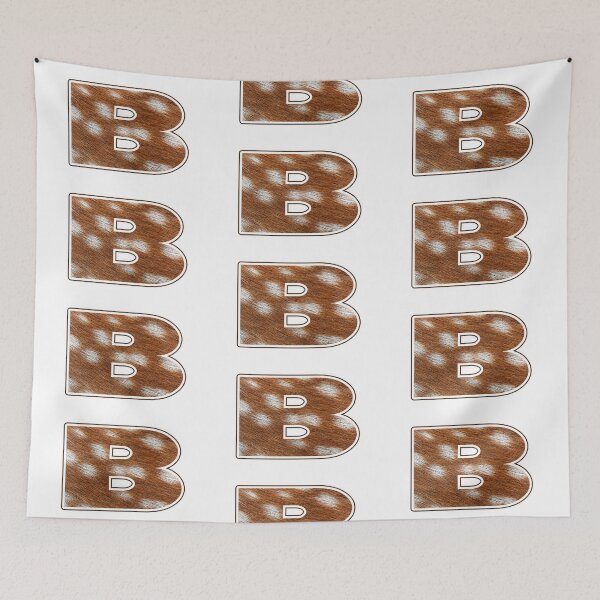 Item preview, Deer Fur Texture Letter B designed and sold by MoonsmileProd.