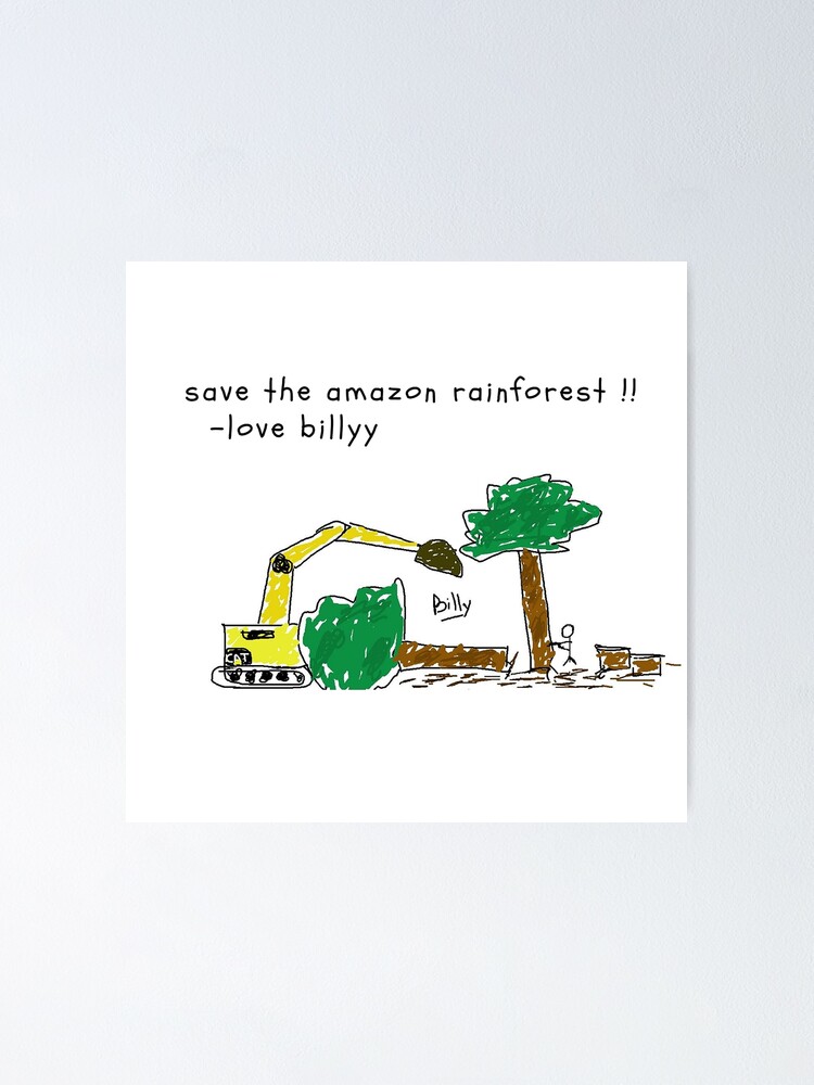 "Save the Rainforest" Poster by nishalpunn | Redbubble