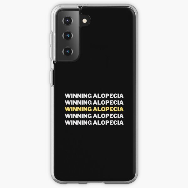 Winning Alopecia Dark Monochrome - Alopecia Awareness and Hair Loss Support Samsung Galaxy Soft Case