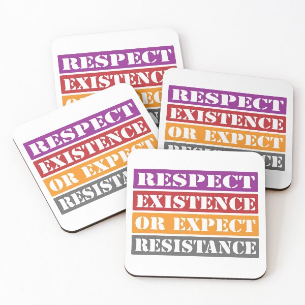Item preview, Respect existence or expect resistance designed and sold by shirtart shop.