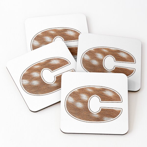 Item preview, Deer Fur Texture Letter C designed and sold by MoonsmileProd.