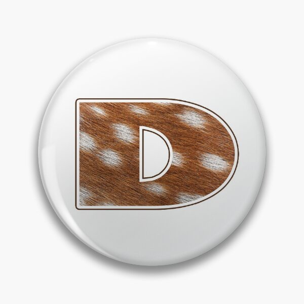 Item preview, Deer Fur Texture Letter D designed and sold by MoonsmileProd.