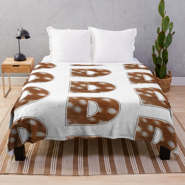 Item preview, Deer Fur Texture Letter D designed and sold by MoonsmileProd.