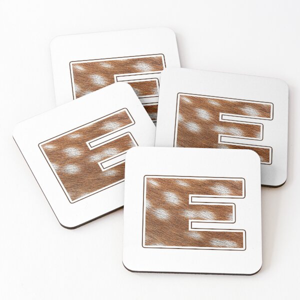 Item preview, Deer Fur Texture Letter E designed and sold by MoonsmileProd.