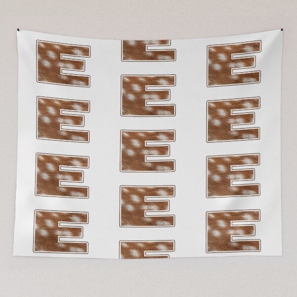 Item preview, Deer Fur Texture Letter E designed and sold by MoonsmileProd.