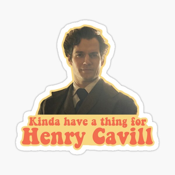 Tengo algo por Henry Cavill Sherlock Holmes en la película de Enola Holmes Netflix Pegatina