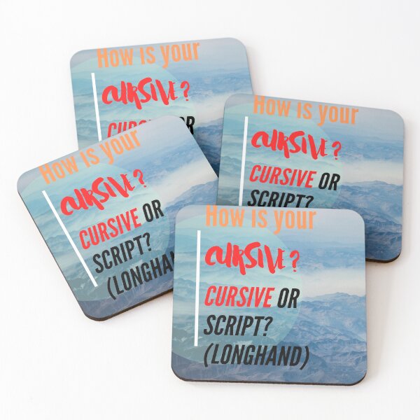 Item preview, How is your Cursive? (Script/Longhand) designed and sold by HamiltonmagicTs.