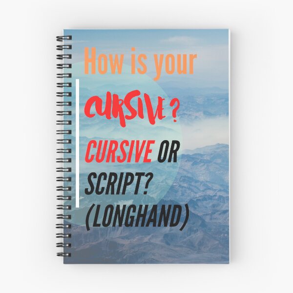 Item preview, How is your Cursive? (Script/Longhand) designed and sold by HamiltonmagicTs.
