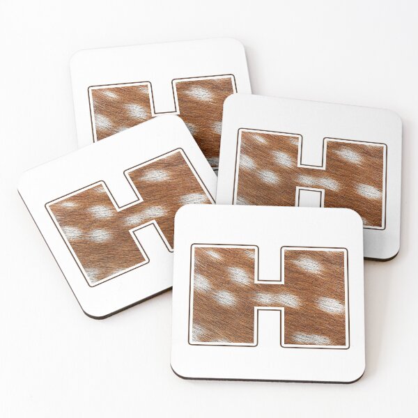 Item preview, Deer Fur Texture Letter H designed and sold by MoonsmileProd.