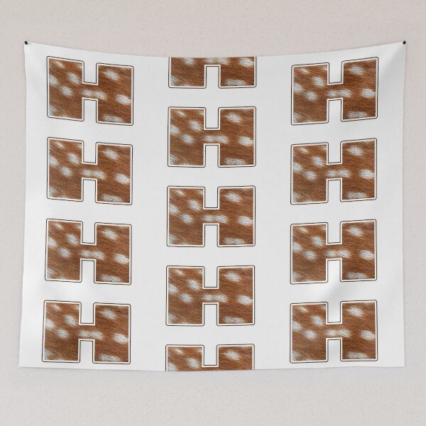 Item preview, Deer Fur Texture Letter H designed and sold by MoonsmileProd.