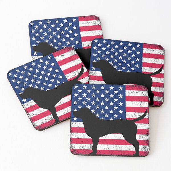 Item preview, Patriotic USA Flag Black Labrador design for Lab Owners print designed and sold by Lisbob.