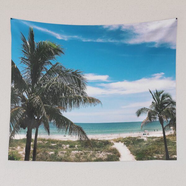 Item preview, Blue Skies & Palm Trees at the Beach designed and sold by daniash.