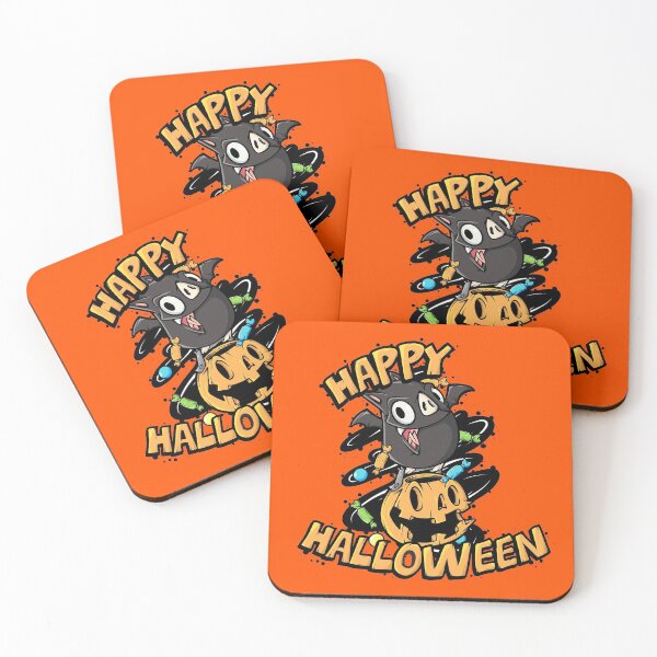 Item preview, Flying Bat Candy Pumpkin Happy Halloween designed and sold by swiftyspade.