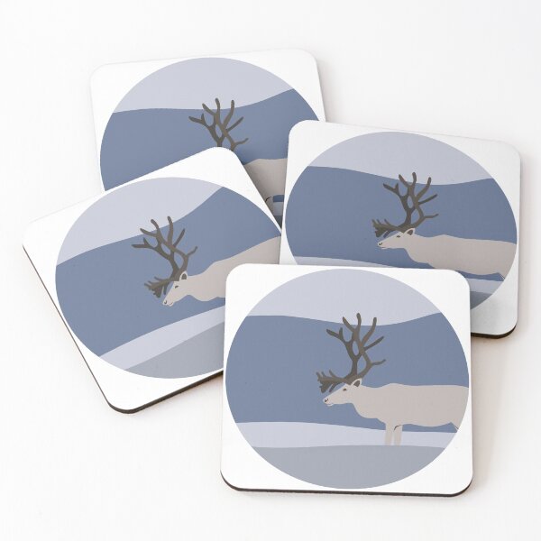 Item preview, Reindeer in winter mountain designed and sold by EngineerGoC.