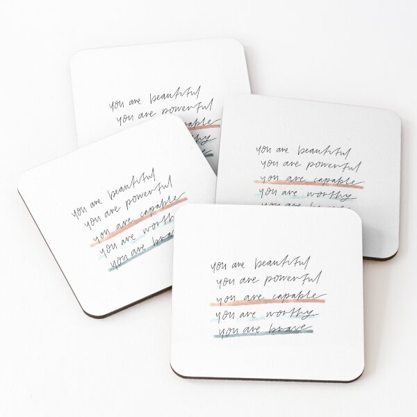 Item preview, You are beautiful, powerful, capable, worthy, brave designed and sold by seaniemendoza.