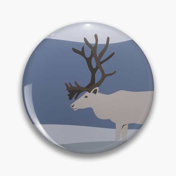 Item preview, Reindeer in winter mountain designed and sold by EngineerGoC.
