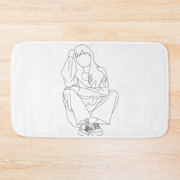 Item preview, Aesthetic Girl Black Outline designed and sold by Melly-Jellyarts.