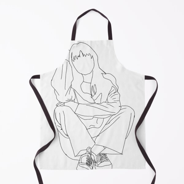 Item preview, Aesthetic Girl Black Outline designed and sold by Melly-Jellyarts.