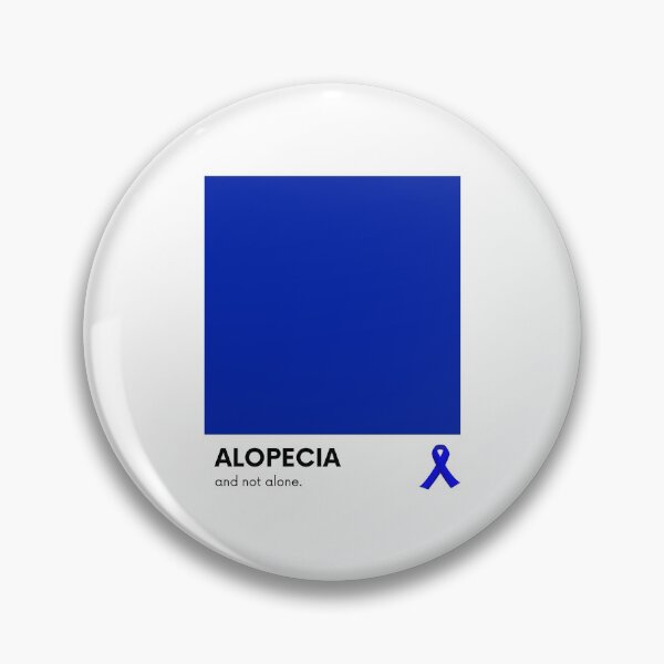 Item preview, Alopecia and Not Alone - Blue Ribbon Alopecia Awareness Month designed and sold by Winning Alopecia.
